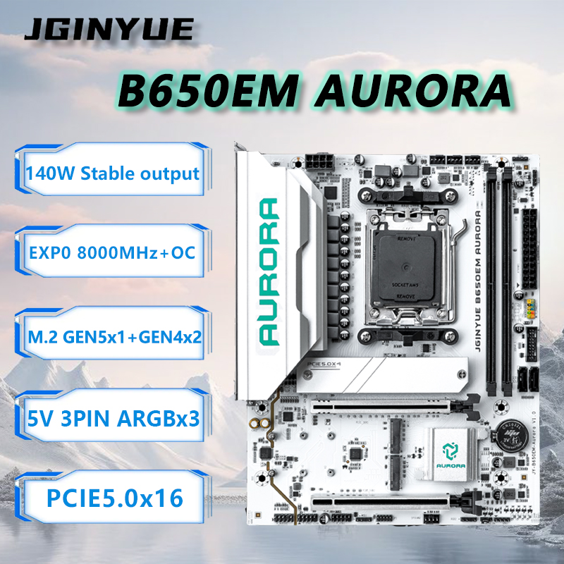 JGINYUE B650M AURORA New Mothe - đánh giá và giá Ddr5 Rgb Ram